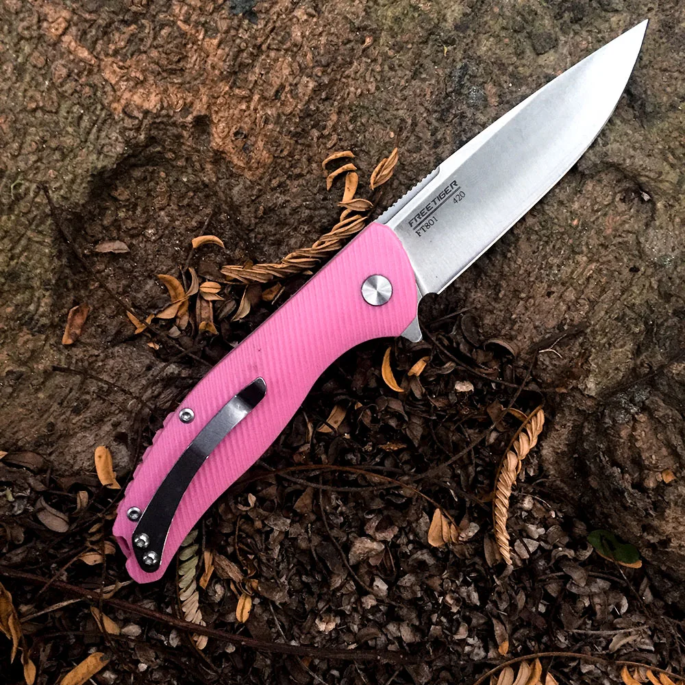 Складной нож FREETIGER FT801 420 лезвия ручка из нейлонового волокна шарикоподшипник