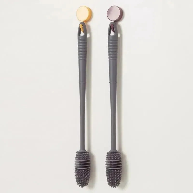 Многофункциональная силиконовая щетка для чашек с длинной ручкой | Дом и сад