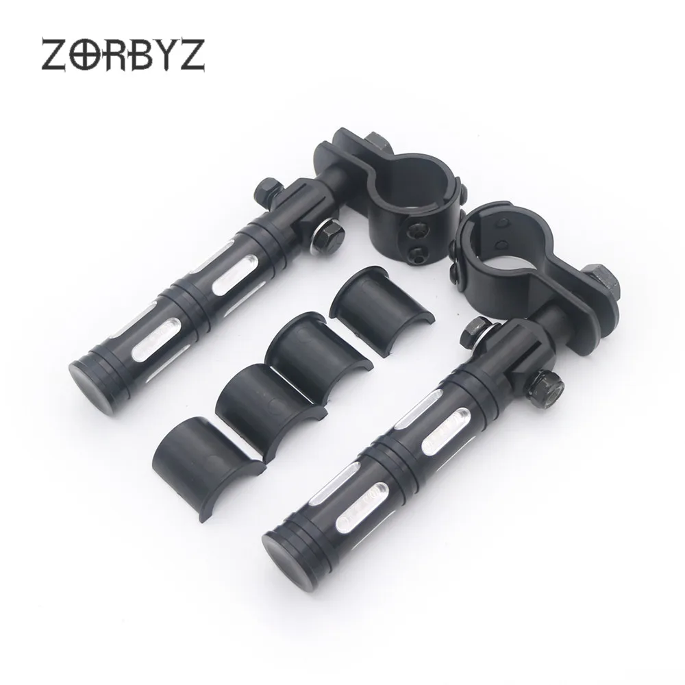 ZORBYZ мотоцикл 1 комплект черный 1/4 &quotАлюминиевый шоссейный бар Защита двигателя