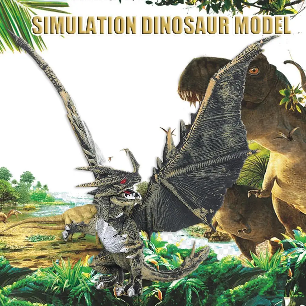 

Flying Dragon Model Series Dinosaur Model Children's Toys Hand-made Three-dimensional Soft Simulation Model Plastic Dinosau C0C9