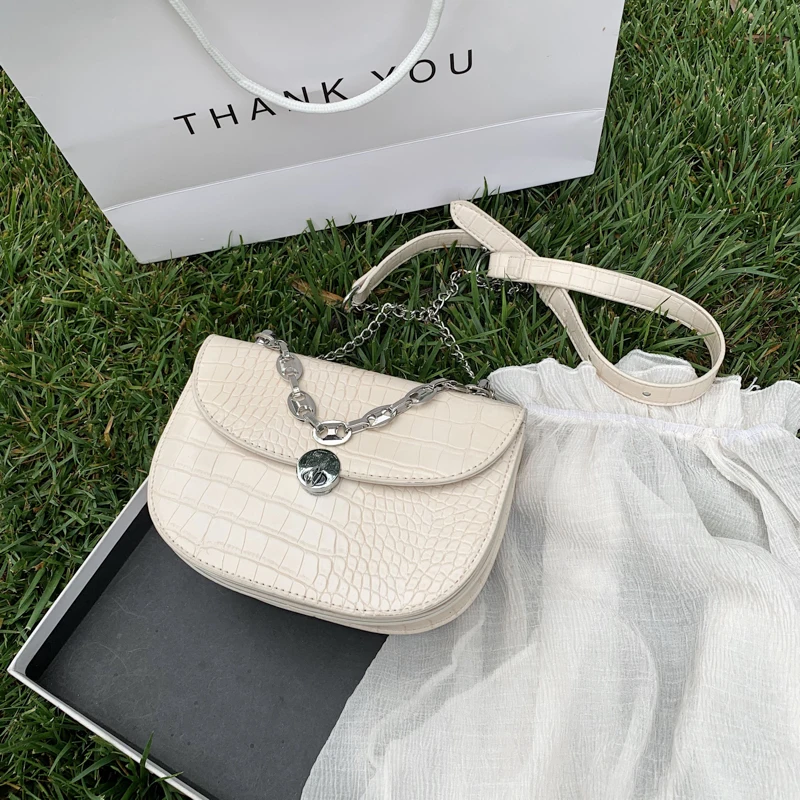 Кожаная сумка через плечо с узором под камень модные качественные сумки цепочкой