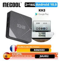 mecool kh3 android 10 tv box allwinner h313 quad core arm cortex a53 smart tv 2gb 16gb 2 4g wifi bt 4 1tv box media player