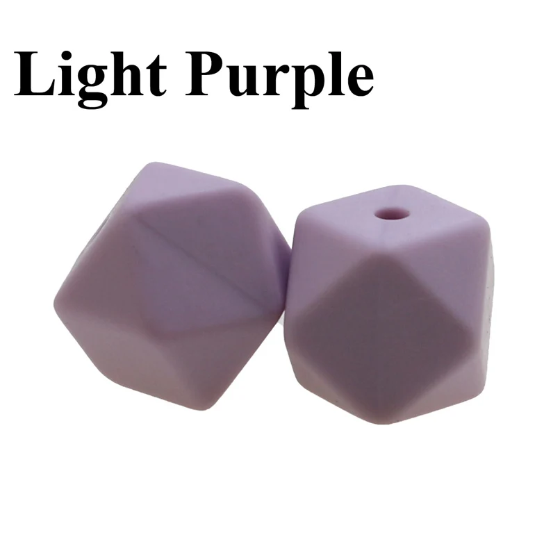 Силиконовые шестигранные мини бусины карамельных цветов 50 шт. | Мать и ребенок