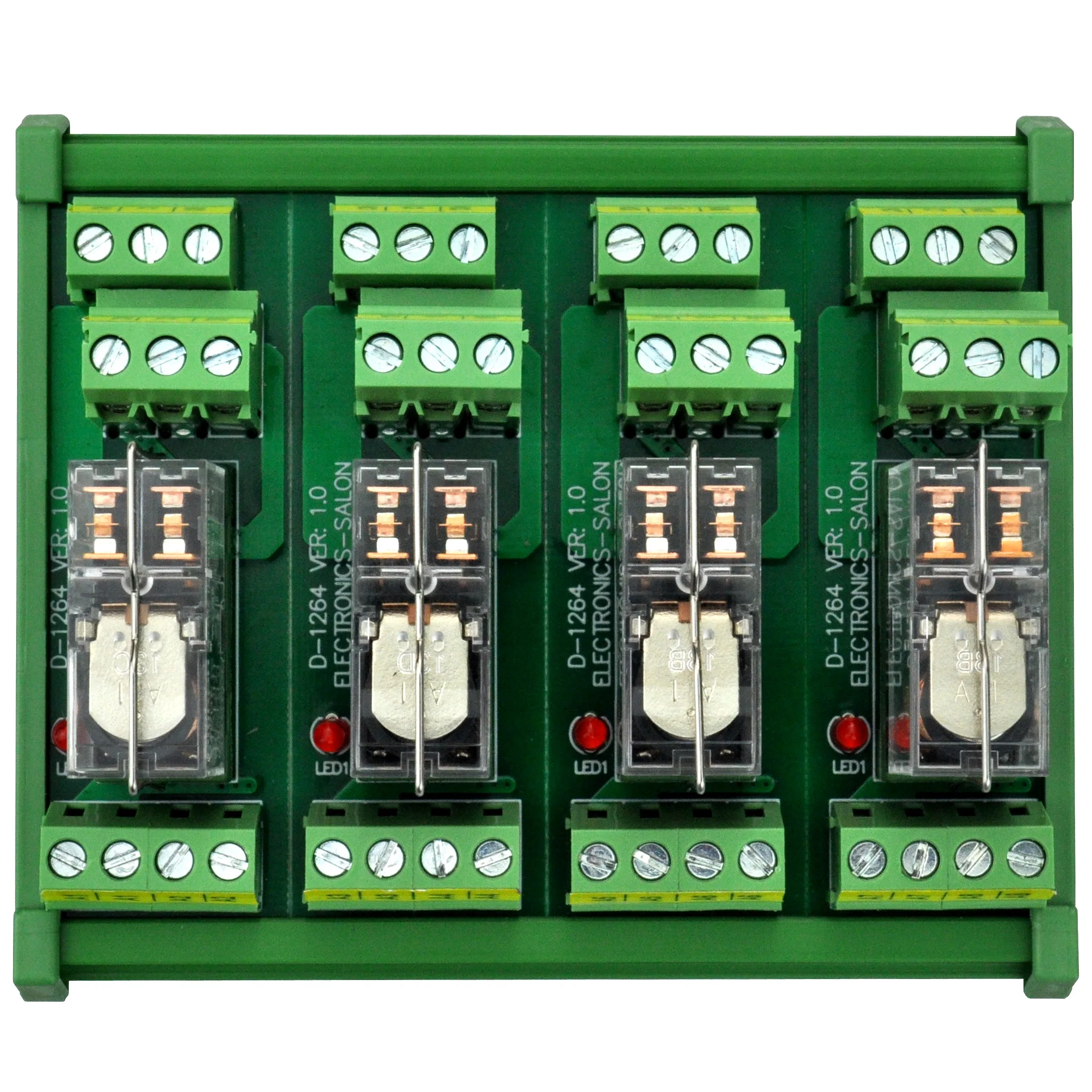 Разъемный Модуль интерфейса реле мощности для салонов электроники DIN рейка 12 В