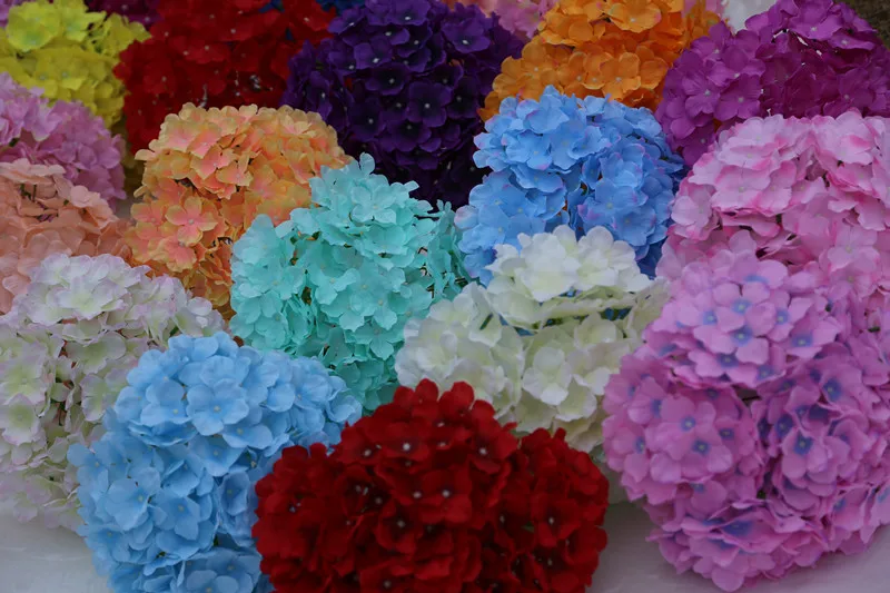 Искусственные цветочные гортензии 100 шт. 19 см свадебная гирлянда сделай сам букет