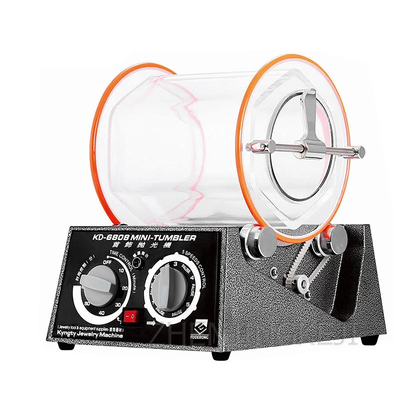 

Электрическая настольная полировальная машинка для ювелирных изделий, 220 В, 3 кг, вращающаяся шлифовальная машинка с небольшим барабаном/Вр...