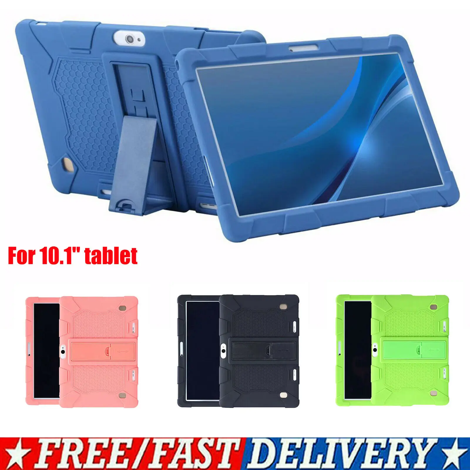 

Универсальный Детский противоударный силиконовый чехол-подставка для планшета Android 10,1 дюйма