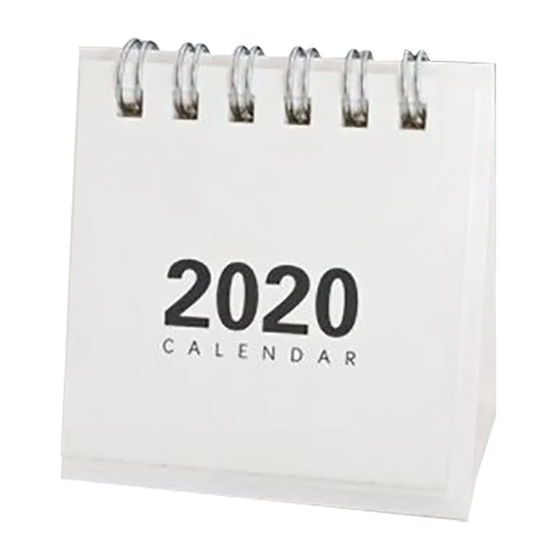 Новинка 2020 оригинальный Простой Настольный блокнот в виде спирали календарь из
