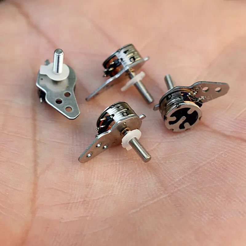 Микро 2 фазный 4 проводной шаговый двигатель микро мини диаметр 7 мм маленький