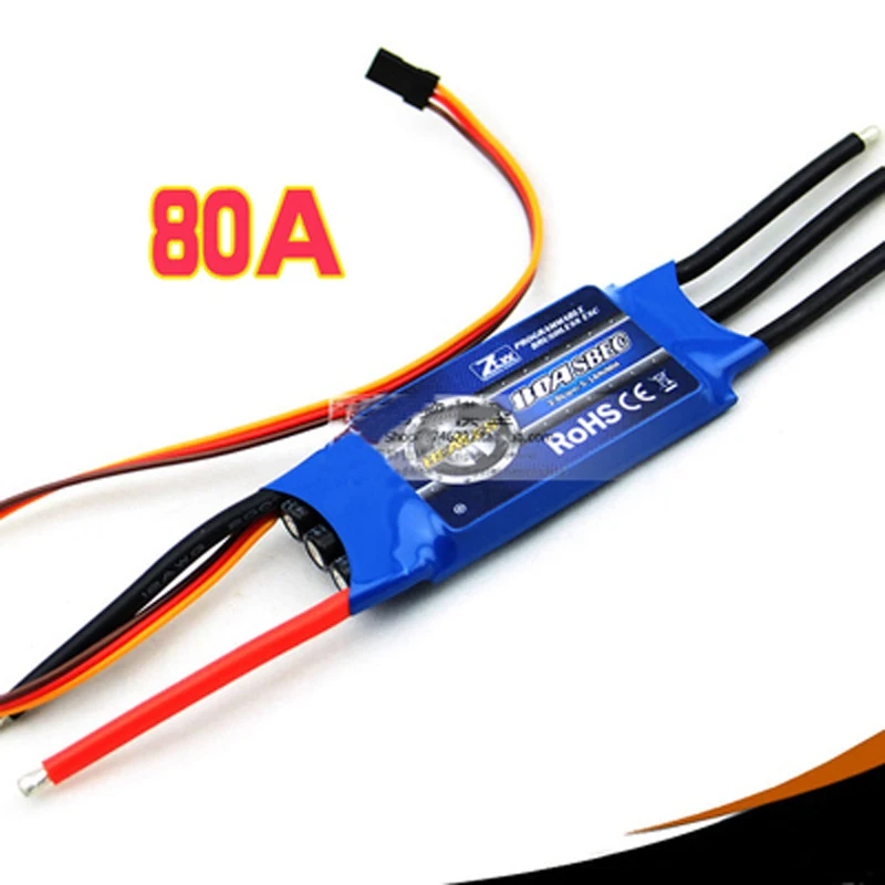 1 шт. ZTW двусторонний бесщеточный ESC 30A 40A 50A 60A 70A 80A с разъемом типа банан BEC 5/5 в 2 6S Lipo