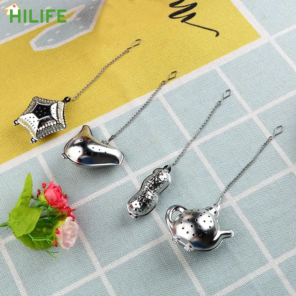 

HILIFE Stainless Steel Teapot Reusable Tea Infuser Filter Metal Tea Bag Peanut / Bird / Teapot / Shell Tea Strainer Ball