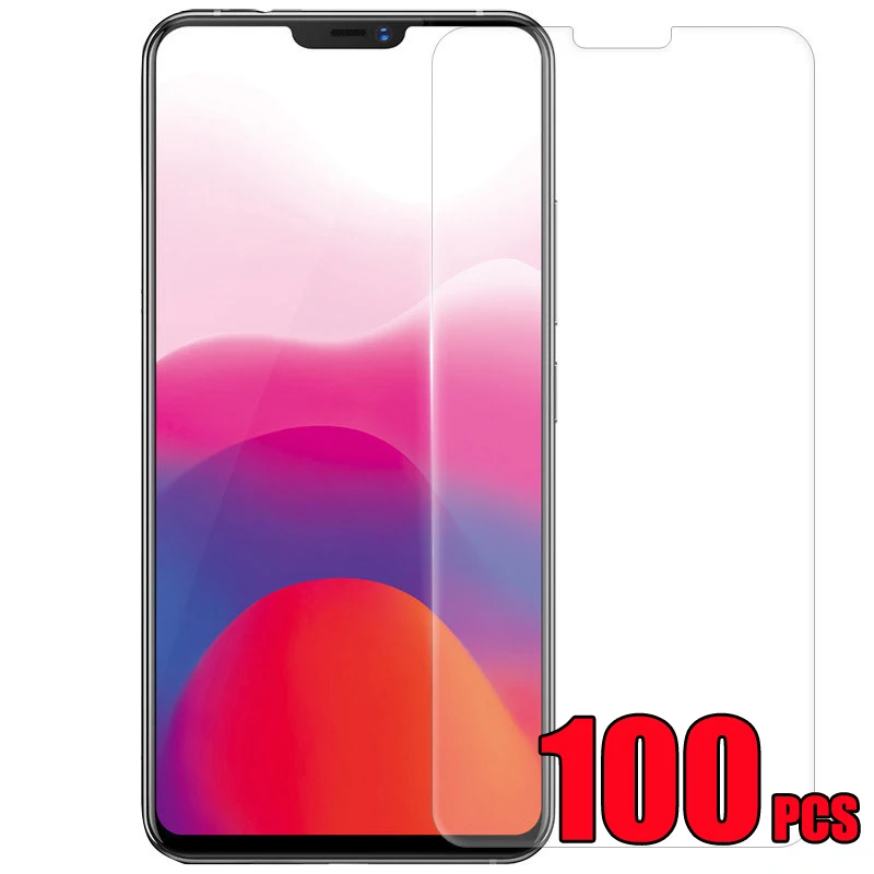 100 шт. 2.5D Закаленное Стекло 9H Защита экрана для Huawei P50 P40 Lite E Y7A Y9A Y6S Y8S Y9S Y10 Y9 Y9X Y9P