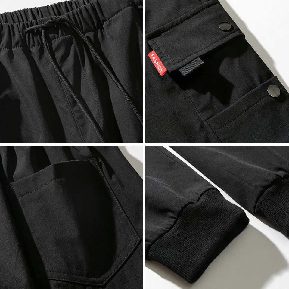 

Men Cargo Pants Casual Loose Sweatpants Male Streetwear Punk Jogging Trousers Sports Overalls Outdoor Tactical Military Pants