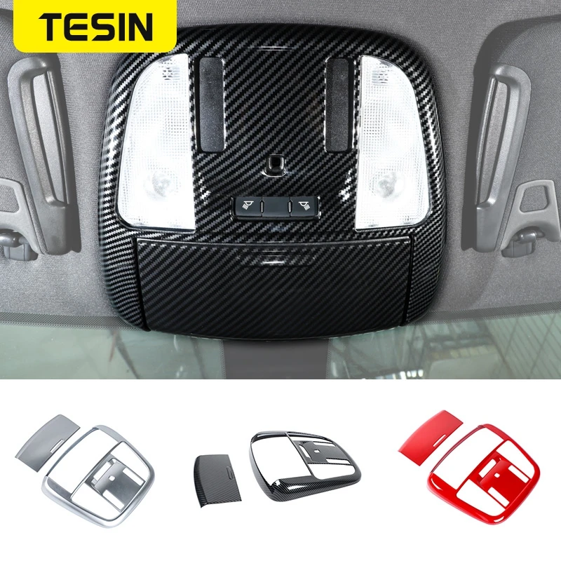 

TESIN Car Front Reading Light Lamp Decoration Cover Stickers for Dodge 300C 2011+ for Dodge Charger 2014+ ABS Car Accessories