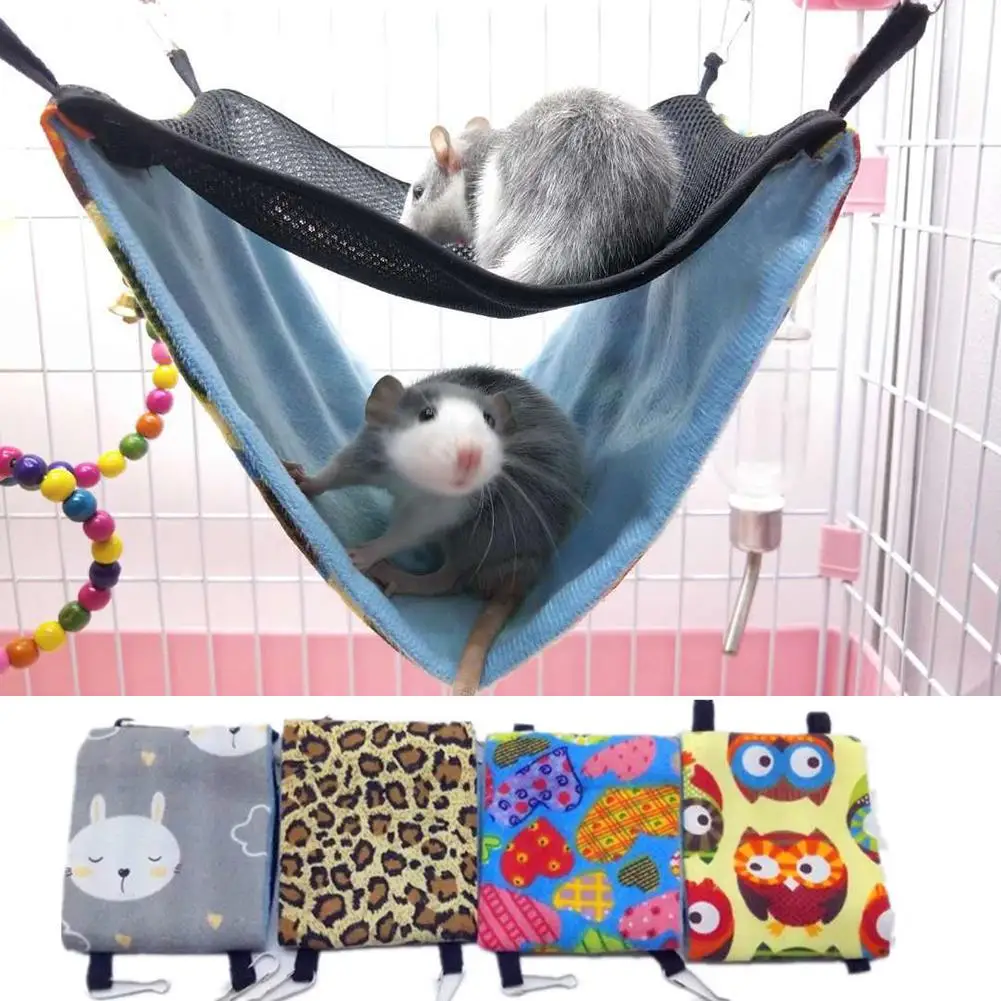 Двойной Слои Pet Гамак сетка ткань гамак хомяк белка подвесная кровать