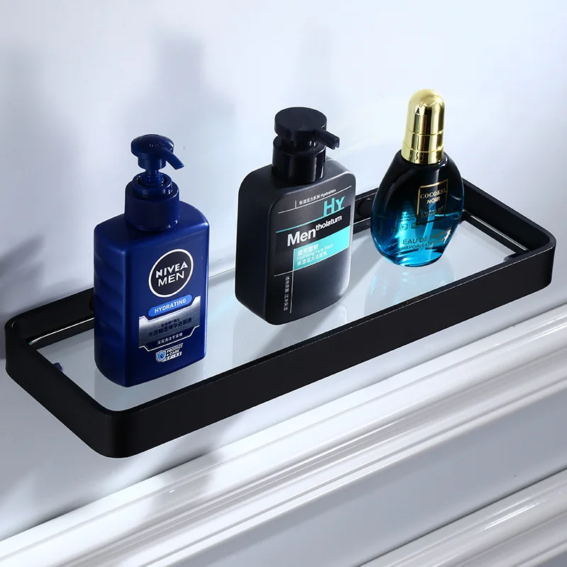 

Bathroom Accessories Towel Holder Paper Holder,Corner Shelf,Towel Rack,Toilet Brush Holder Aluminum Black Bathroom Hardware set