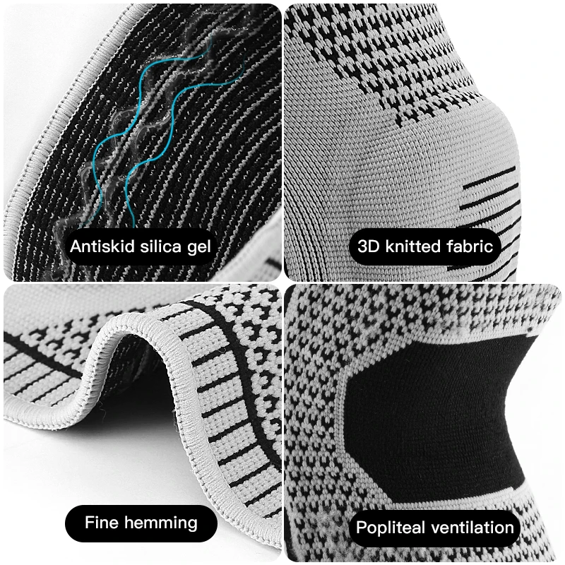 

1PCS Knee Pads For Sport Knee Support Kneepad Kneecap Silicone Spring Patella Protector Running Volleyball Rodilleras Joelheira