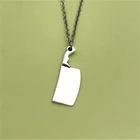 Ожерелье мясника подвеска с ножом, жуткое милое ожерелье, ожерелье в стиле фанк странное ожерелье, Необычное Ожерелье, забавное ожерелье с зомби