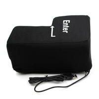 big usb enter key button computer vent pillows soft return key offices stress relief toy wholesale dropship free shipping