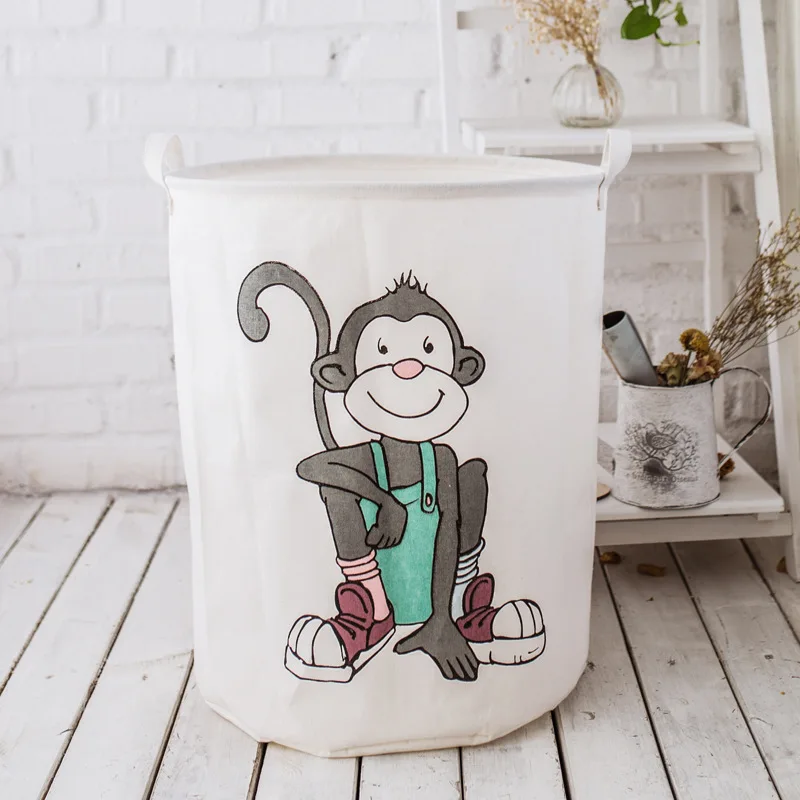 

Animals Laundry Baskets Foldable Cloth Storage Basket for Bathroom Large Size Toy Storage Baskets Home N3N004B58