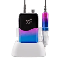 desktop rechargeable portable cordless 35000rpm gradient colour e file manicure electric nail drill machine set