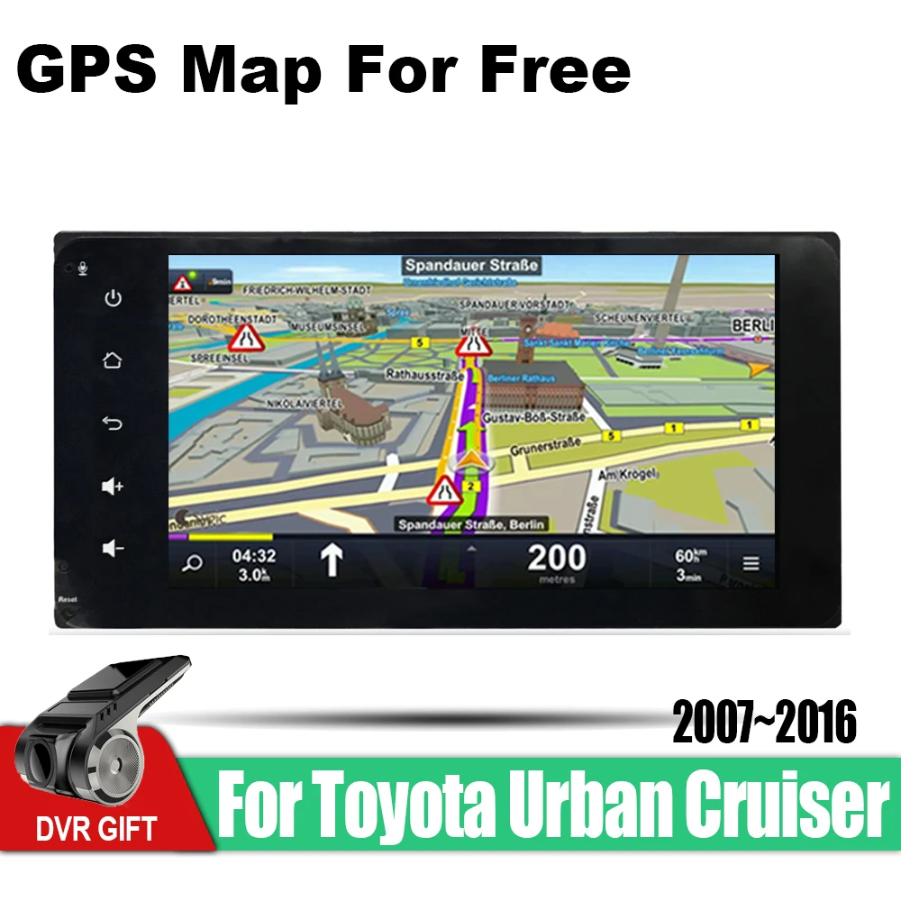 Автомобильная Мультимедийная система ZaiXi 2 din GPS навигация для Toyota Urban Cruiser 2007 ~ 2016