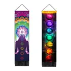 Бохо кисточки гобелен медитация семь чакр гобелен индийский Будда Настенный декор красочная подвесная картина комната декоративный коврик для йоги