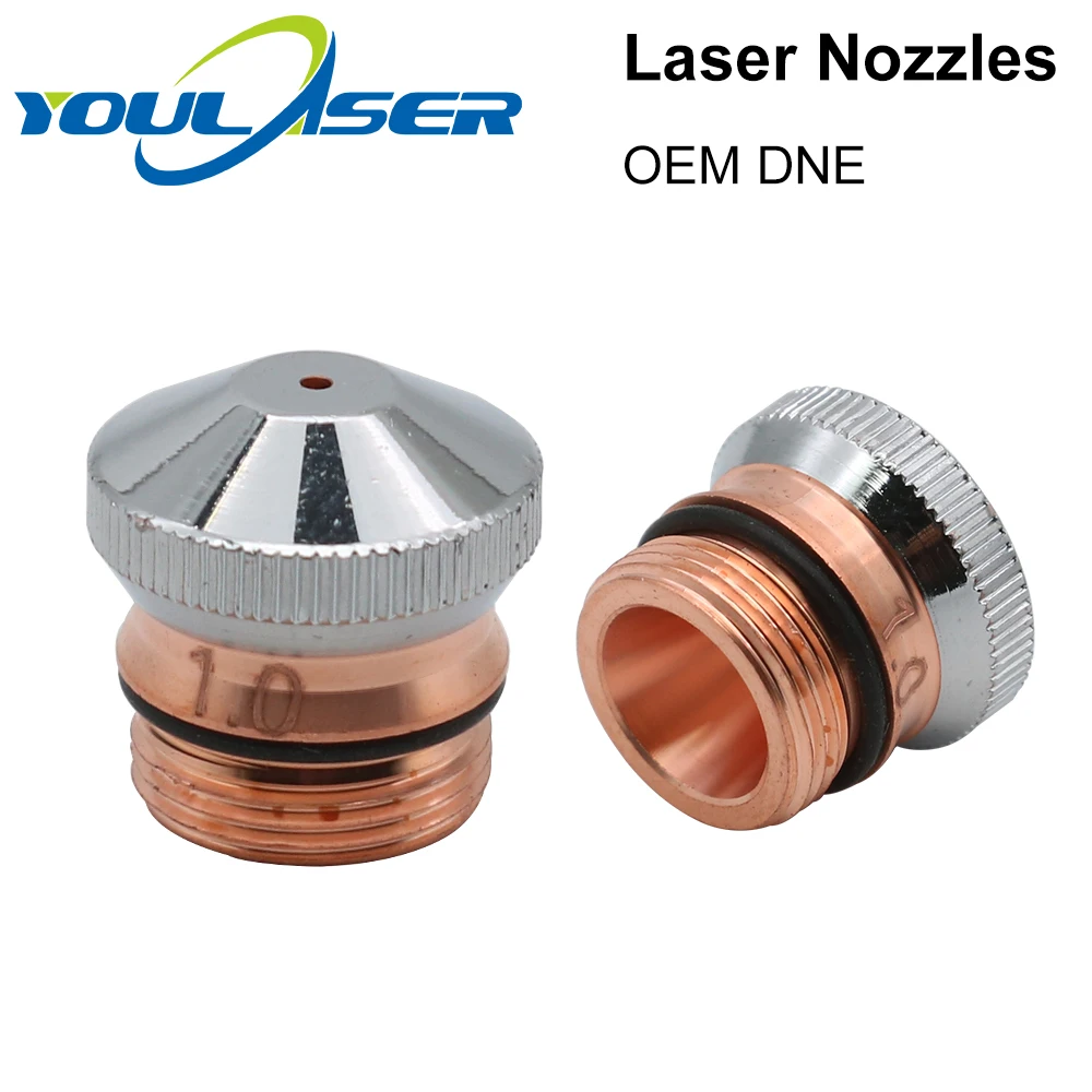 DNE Laser Nozzles Chrome-plated Single/Double Layers H15 Caliber 0.8-4.0mm for Fiber Cutting Head | Инструменты