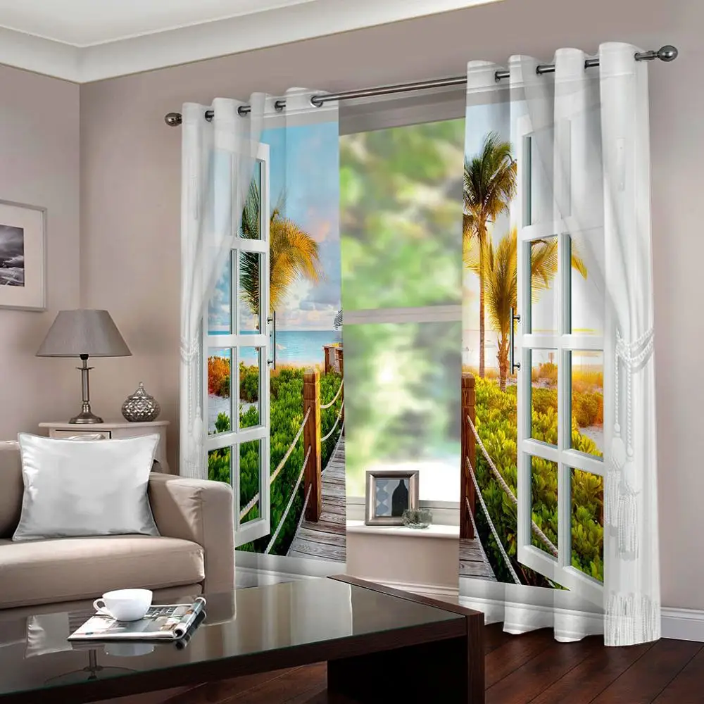 3D занавеска Wincow для двери кухонные занавески украшения дома современные