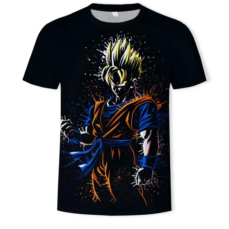 «Жемчуг дракона» Футболки Для мужчин топы Dragon Ball Z-супер Gokuu ден Totsugeki курица Косплэй 3D футболка аниме, Вегета Dragon Ball футболка Homme - Цвет: T200