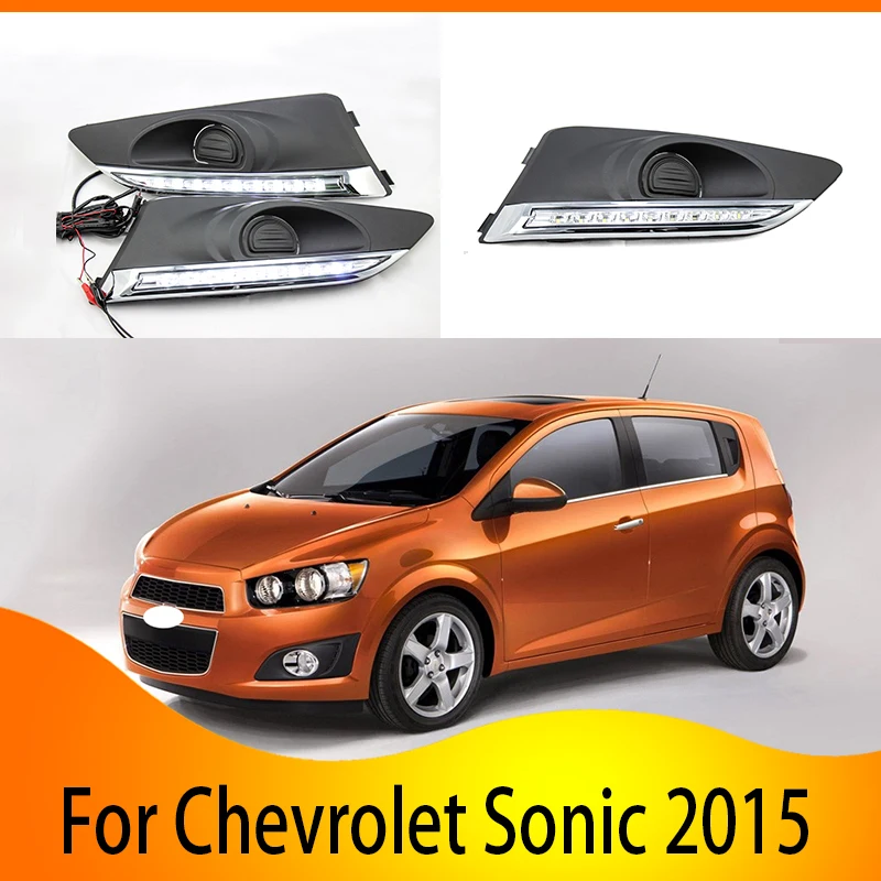 2 шт. для Chevrolet AVEO 2011 2013 или Sonic зубная щётка 2015 Светодиодный дневной вождения бега