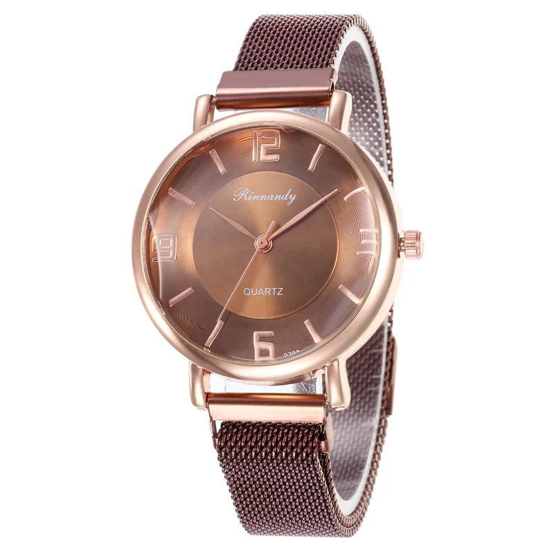 Brown 8568 WJ-8569 горячая распродажа Женские часы роскошные магнитные наручные часы Геометрическая поверхность женские бриллиантовые кварцевые часы reloj mujer - Цвет: Brown 8568