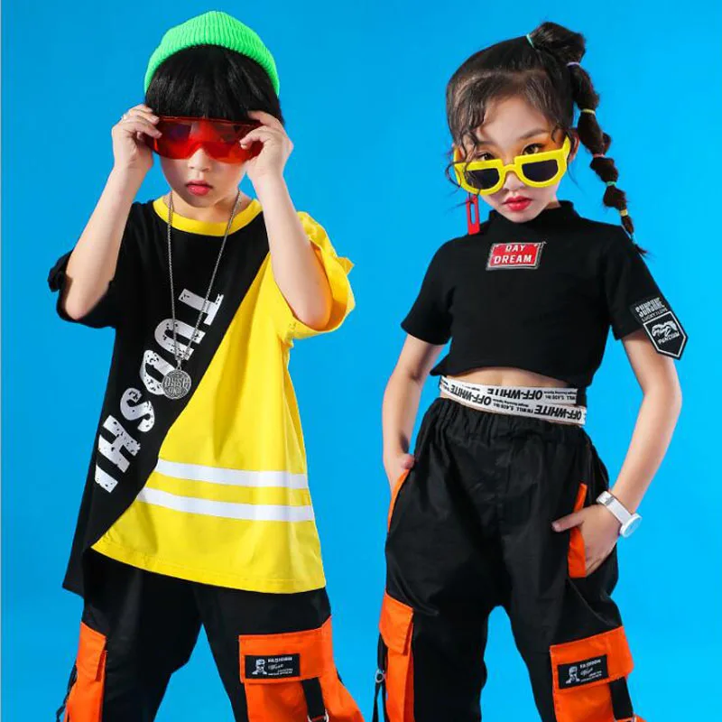 Детские свободные джазовые танцевальные костюмы для девочек и мальчиков одежда