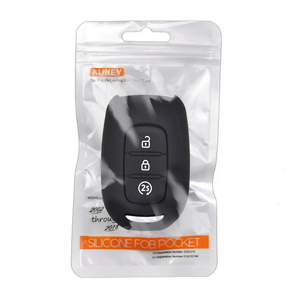 3 кнопочный силиконовый чехол брелок для дистанционного ключа подходит Renault Duster