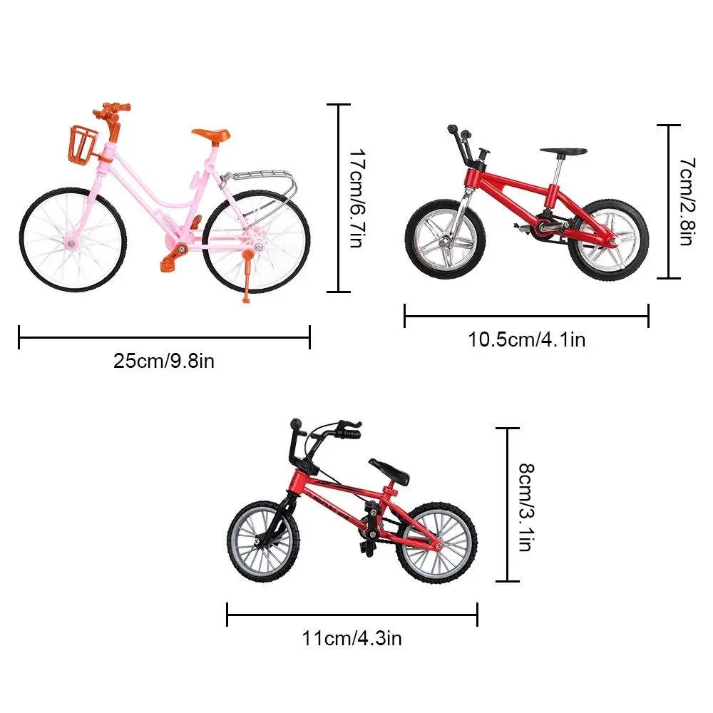 14 Styles Pink Green Mixed Style Dollhouse Outdoor Sports Toy Plastic Bike Doll Bicycle Accessories | Игрушки и хобби