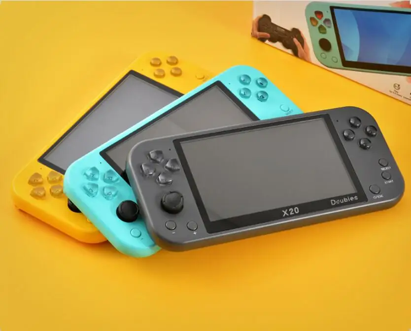 Jogadores de Jogo Console de Jogo Suporte sem Fio Polegadas Grande Tela Arcade Rocker Handheld Embutido 8g Hanheld – Wired Gamepads X20 5.1