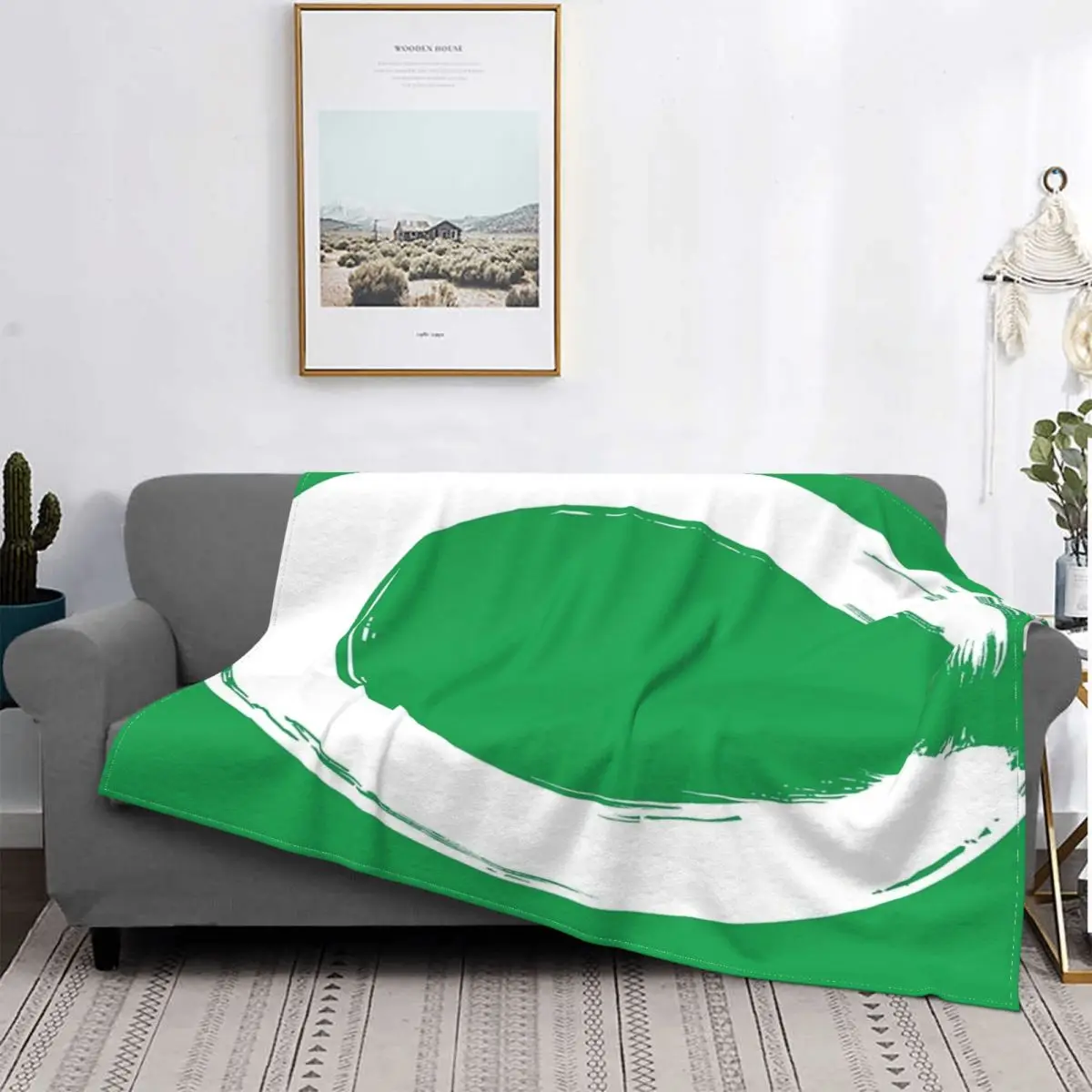 

Enso-Manta a cuadros para niños, colcha creativa de color verde, a cuadros, para cama y playa