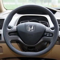 for honda inspire spirior accord civic crv fit diy high quality hand stitched black suede steering wheel cover car accessories