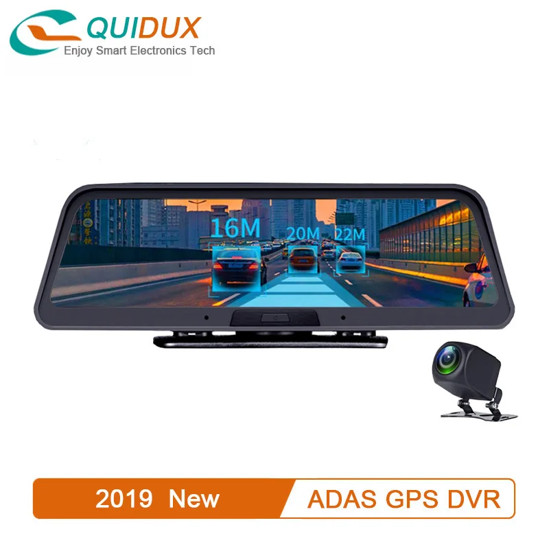 4G ADAS Автомобильный видеорегистратор 1" ips экран с камерой заднего вида Android 5,1 gps Navi Wifi 1080P видеорегистратор видеомагнитофон Монитор парковки