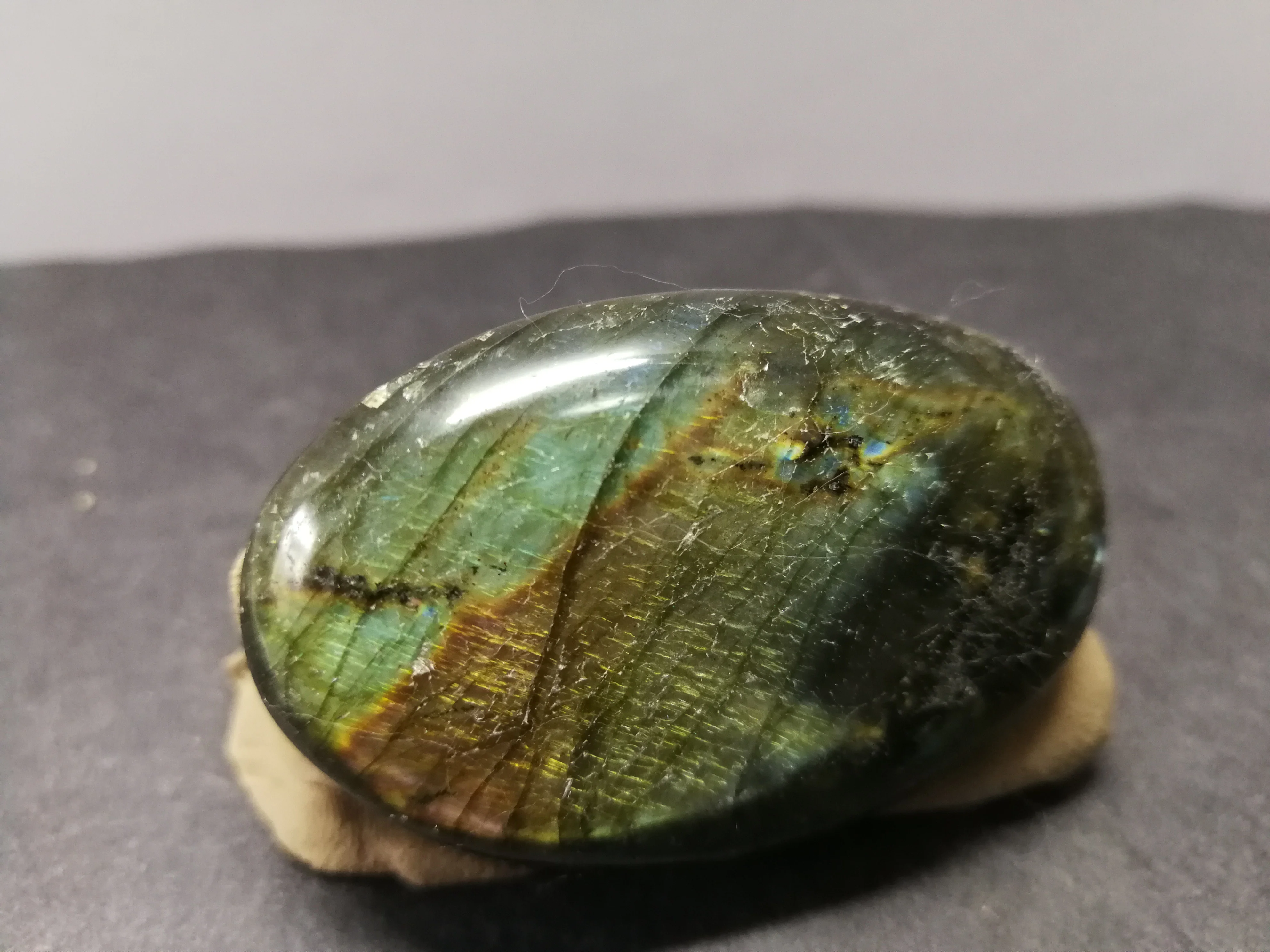 53 2 gNatural цвет Лабрадор с украшением в виде кристаллов образец кварца украшение