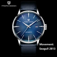 pagani design pd 2770 mens watch classic mechanical leather watches men seagull 2813 automatic wristwatch 100m waterproof clock