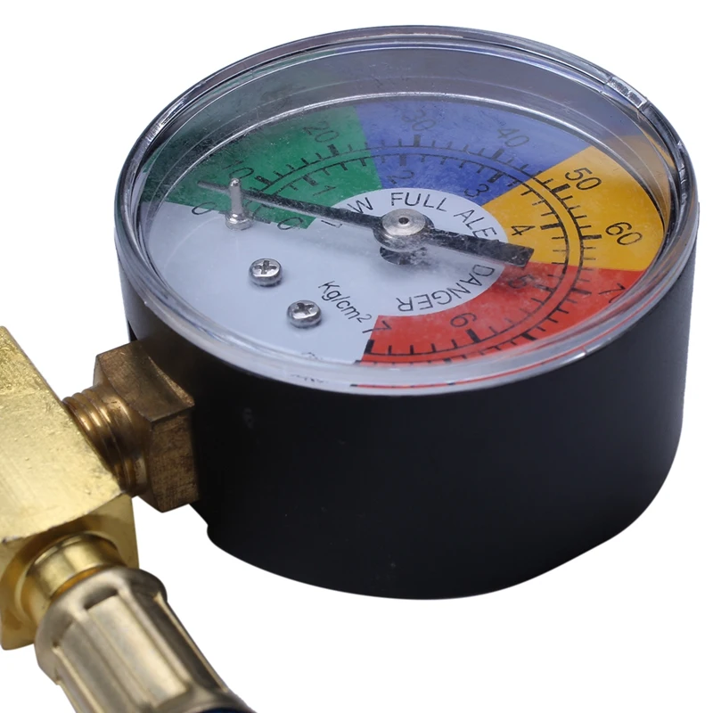 A/C R-1234YF Car Air Conditioning Refrigerant Filling Hose Manifold Pressure Gauge |
