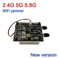 3in1 2 4g 5 2g 5 8g wifi sweep frequency jammer shield signal interference 1w rf amplifier for wifi bluetooth wimax