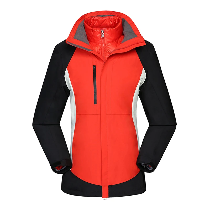 

Зимняя уличная куртка Женская водонепроницаемая и ветрозащитная утолщенная теплая искусственная подкладка для катания на лыжах
