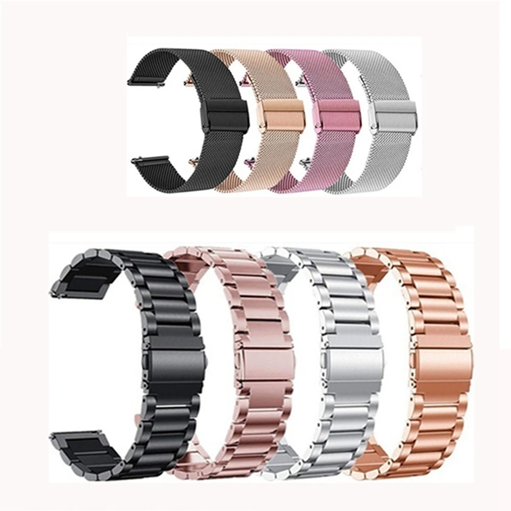 

Ремешок из нержавеющей стали для OnePlus Watch 46 мм, металлический браслет для Polar Ignite Unite Vantage M Grit X Zepp E, сетчатый ремешок для смарт-часов