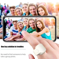 r10 bluetooth 5 1 selfie button device built in battery proof remote phone ring control selfie bracelet drop shipping hot