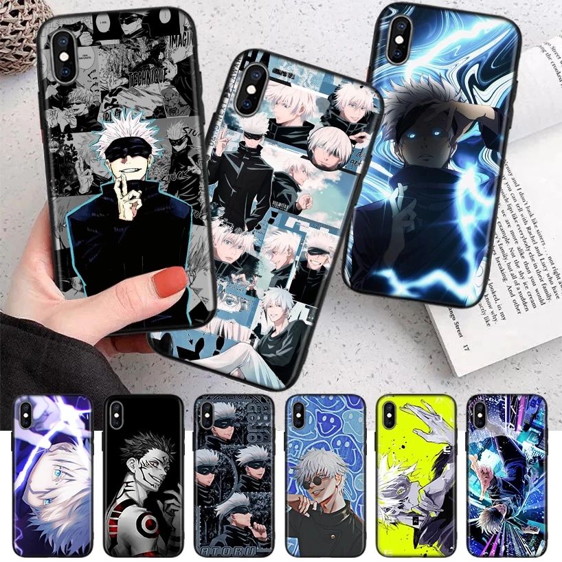 

Jujutsu Kaisen Gojo Satoru Silicone Case Coque For iPhone 11 Pro Max 12 Mini 13 X XS XR 7 8 6 6S Plus 5 SE Phone Shell Cover Fun