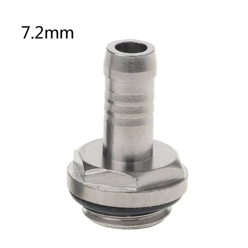 

G1/4" Brass Thread Soft Tube Hose Connector for PC Water Cooling System Accessories 6mm 7.2mm Outer Diameter