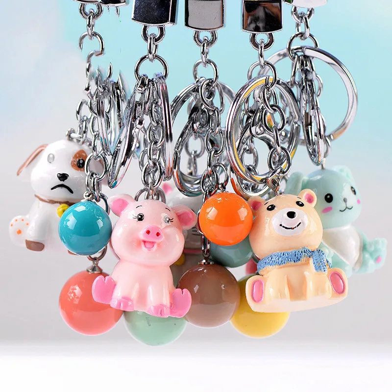 Моделирование животных свинья собака кошка Медведь Аниме Фигурка Мультфильм