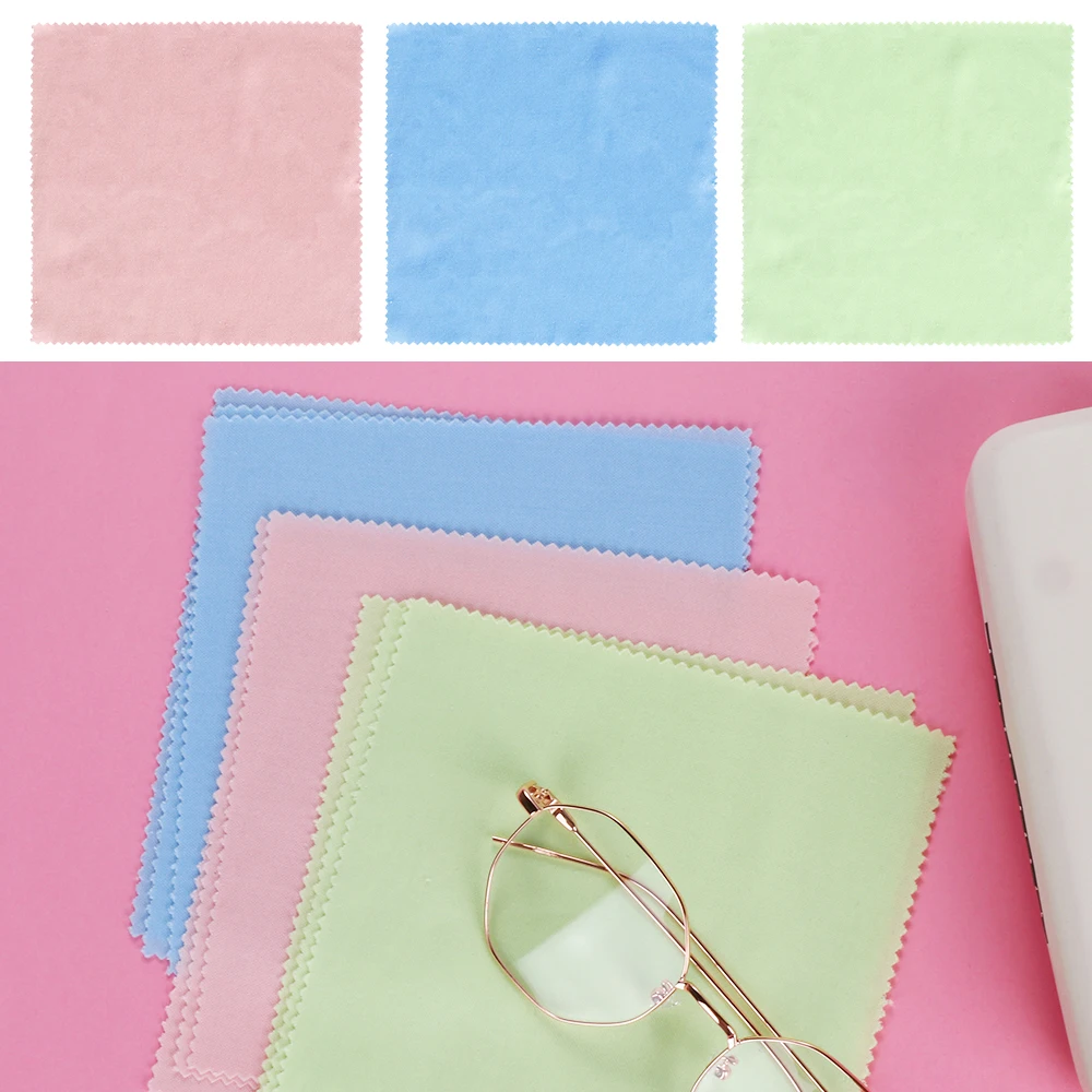 5 шт. салфетки для очков из микрофибры чистящие креативные экраны телевизоров